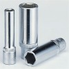 Socket, ilga, 1/4`, 6br., 5, L-50mm