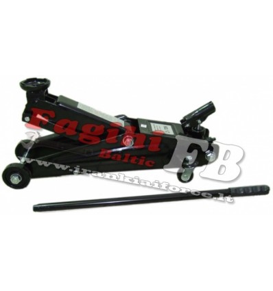Domkratas, hidraulinis, su ratukais, 3t, pasukama rankena, 130mm, 410mm