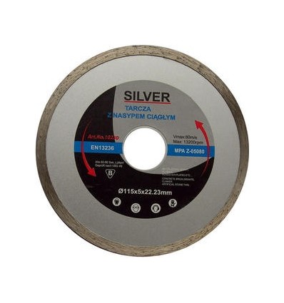 Diskas, pjovimui, deimantinis, 5mm, Ø115mm, 22.23mm, 13200rpm