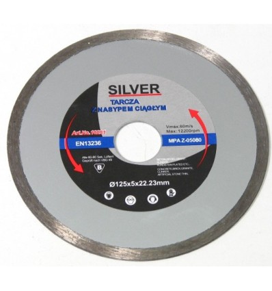 Disk, pjovimui, deimantinis, 5mm, Ø125mm, 22.23mm, 12200rpm