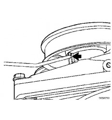 Ventiliatoriaus sankabos (termo movos) fiksavimo raktas, M103, M104, Mercedes-Benz