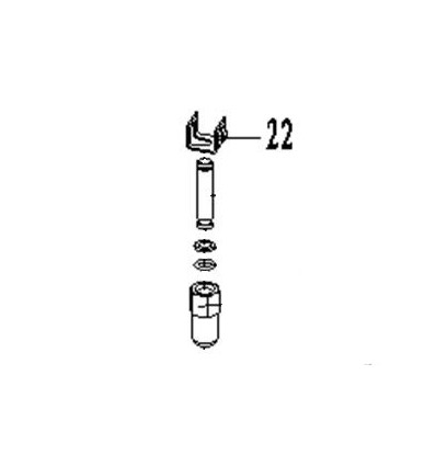 Mounting the pump piston on the jack, TH22005, TH22501, TH23003