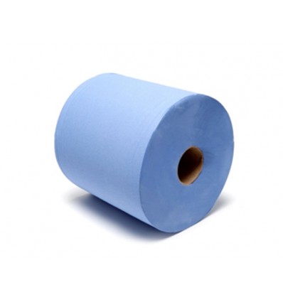 Pramoninis popierinis rankšluostis (Mėlynas, 360mm, 1000lap 2sluoksnių)