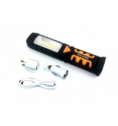 Flashlight, įkraunama, COB LED, 3W, 240Lm, 230V, 12V