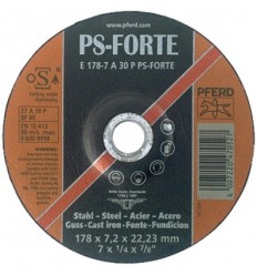 Diskas, šlifavimui, 6.3mm, Ø178mm, 22.22mm, 8600rpm