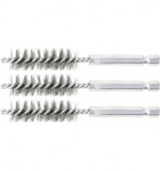 Steel Brushes 3pcs., 6,3 mm (1/4"), 14mm