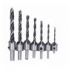Drills Set for wood, (3-10mm), 7d., su centru