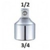 , 3/4` (F) vidus, ,, 1/2` (M) išorė, L-48mm