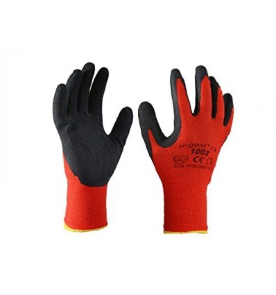 Gloves, 10 dydis, megztas poliesteris, aplietos poliuretanu