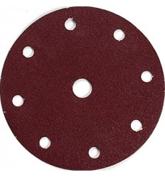 Šlifavimo popierius diskas šlifavimo padui 9 skylės (GLS1), P280, Ø150mm