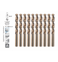 , Ø3.0mm, HSS-CO 5%, DIN338, 33mm, L-61mm