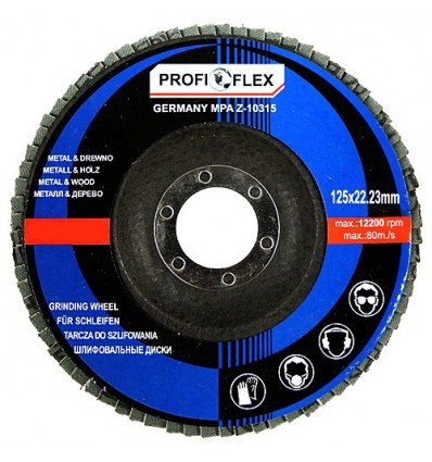 Disk, šlifavimui, P40, Ø125mm, 22.2mm, 12200rpm