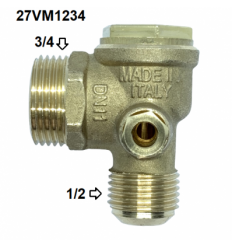 Atbulinis vožtuvas, 3/4`(M), 1/2`(M), TB290, TB390