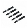 Impact bits, 5d., 1/4`, ilgų, sustiprintų, L-50mm, Pozidriv, (PZ.2), blisteryje