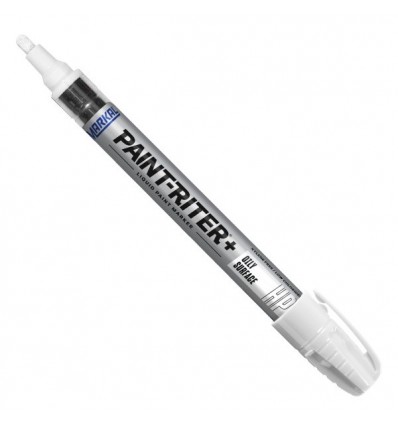 Dažų markeris PAINT-RITER+ Oily Surface (linijos storis:2-4mm), baltas