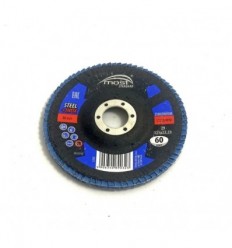 Diskas lapelinis (nerudijančiam plienui, plienui), šlifavimui, P60, Ø125mm, 22.2mm, 12250rpm