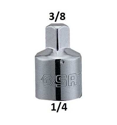 , 1/4` (F) vidus, ,, 3/8` (M) išorė, L-26mm