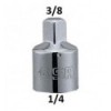 , 1/4` (F) vidus, ,, 3/8` (M) išorė, L-26mm