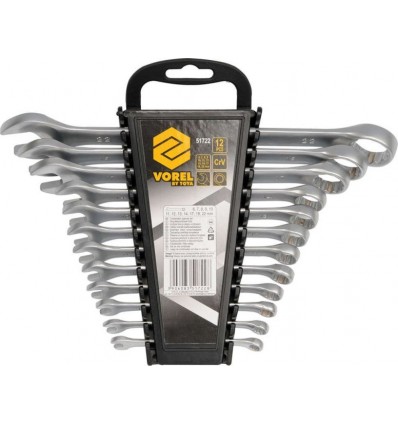 , plastikinis dėklas, 12d., kombinuoti, (6-14, 17, 19, 22mm)