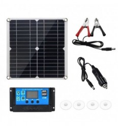 Saulės elementas su priedais 12V 12W