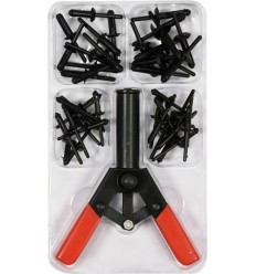 Kniediklis plastikinėms kniedėms su kniedėmis rinkinys 44d