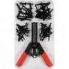 Kniediklis plastikinėms kniedėms su kniedėmis rinkinys 44d