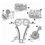 Engine timing locking set, 1.2TFSI, 1.4TFSI, VW, Audi, Skoda, Seat, (2008-2018)