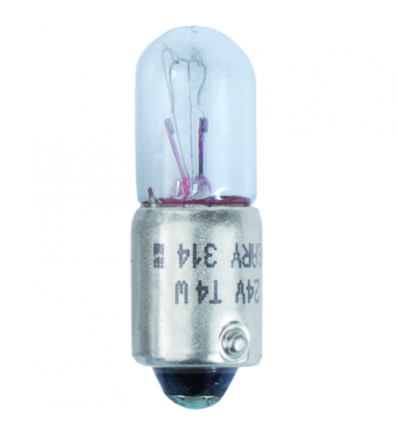 Lemputė kaitrinė T4W 24V 4W BA9s (Heavy Duty)