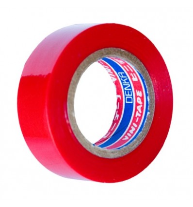 Izoliacinė juosta PVC raudona (19mm, 0.13mm, L-20m)