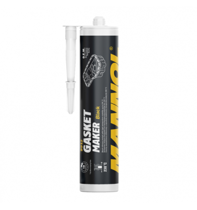 Silikonas-hermetikas juodas 310g. "Gasket maker Black" 230°C