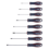 Atsuktuvų rinkinys, 8d., kryžminių(Phillips), ploksčių(Slotted), (PH0-PH2)(SL2-SL6.5)