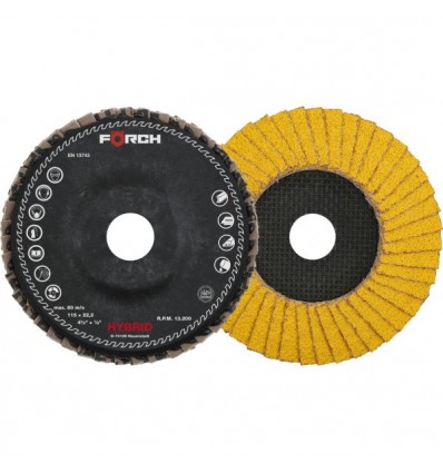 , šlifavimui, P40/P60, Ø125mm, 22.23mm, 12200rpm