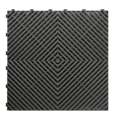 Modulinių surenkamų grindų plytelė (juoda) (400x400x18mm)