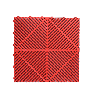 Modulinių surenkamų grindų plytelė (raudona) (400x400x18mm)
