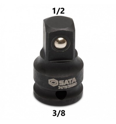 , smūginis, 3/8` (F) vidus, ,, 1/2` (M) išorė, L-46mm