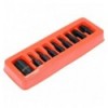 , 9d., 10mm, 1/2`, žvaigždutė (Torx), (T30-T70), plastikinis dėklas