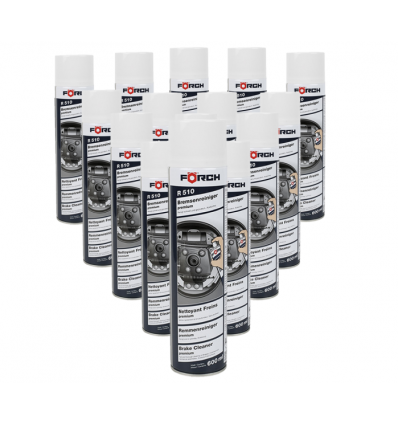 Dėžė 15vnt. Stabdžių diskų ir kitų dalių valiklių 600ml "Brake Cleaner Premium" R510