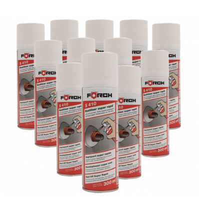 Dėžė 12vnt. Įtin greito veikimo rūdžių tirpiklių "Rust off super rapid" 300ml S410