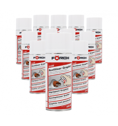 Dėžė 12vnt. Antikorozinės priemonės su grafitu "Graphite rust penetrant" 400ml S446