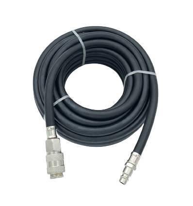 Suspausto oro žarna, tiesi, guminė armuota, 17mm, 9.5mm, L-10m, su jungtimis