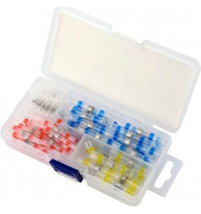 Termiškai susitraukiančių vamzdelių rinkinys su lydmetalių (0.25 - 6mm2) 100d.