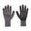 Pirštinės, 11 dydis, aplietos poliuretano mikroputomis