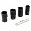 Galvučių išsukėjų rinkinys, 1/2`, L-50mm, 5d., (17-22mm)