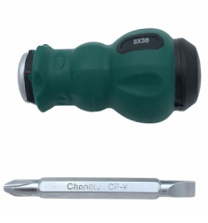 Atsuktuvas, dviejų galų, kryžminis (Philips), ploksčias (Slotted), PH2, SL6.0, 38 mm