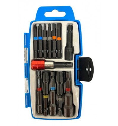 , 13d., 1/4`, Phillips Pozidriv Slotted, plastikinė dėžutė