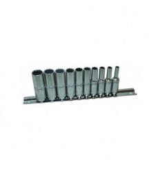 Galvučių rinkinys, 10d., ilgų, 1/4`, 12br., (4-13mm)