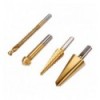 Universalių grąžtų pakopinių rinkinys (4-20mm), 4d., HSS