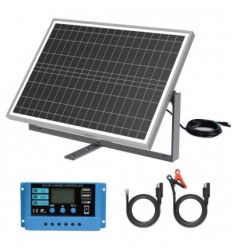 Saulės elementas su priedais 12V 25W