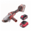 Akumuliatorinis kampinis (plokščia galva) šlifuoklis 125mm (su įkrovikliu ir akumuliatoriumi 20V 4.0Ah) lagamine
