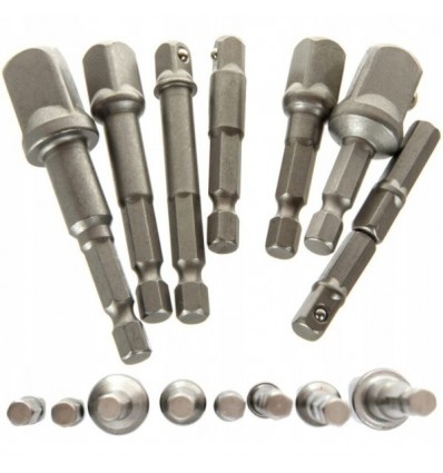 , 1/4`Hex (M) išorė, 1/4`(M), 3/8`(M), 1/2`(M) išorė, L-72mm, L-50mm, L-25mm
